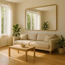 Large Mirror Opposite a Window